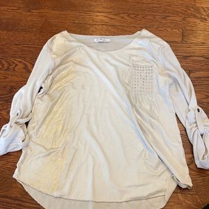Sparkly long sleeve top